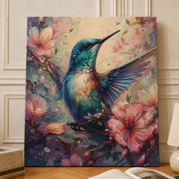 Koliber w Ogrodzie 40x50cm